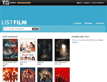 Tablet Screenshot of film.list.co.uk